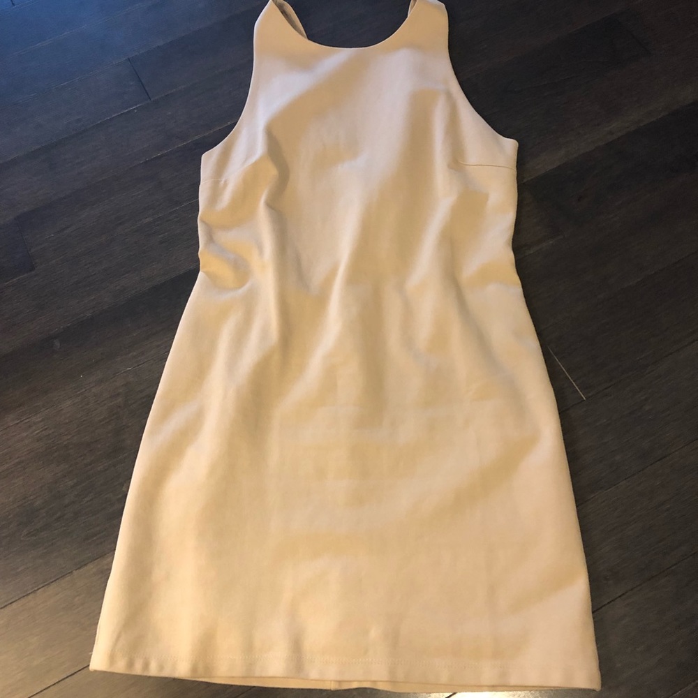 Nude mini dress